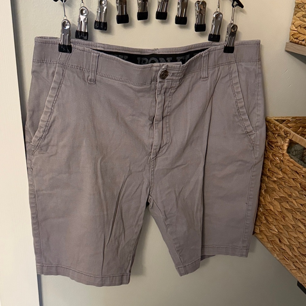 Men's Gray Casual Shorts